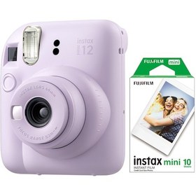 Resim Fujifilm Instax Mini 12 Fotoğraf Makinesi + 10'lu Mini Film Lila 