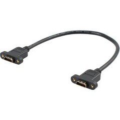Resim Platoon PLH-027 HDMI Dişi - Dişi Panel Montajı Ses Video Uzatma Kablosu 