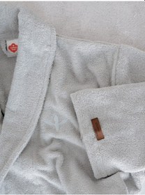 Resim Cotton Box Tek Bornoz Wellness Stone S/m Gri Gri 