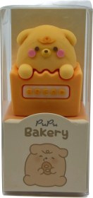 Resim Pupu Bakery 3d Silikon Renkli Kalemtraş Sarı Ayıcık 
