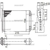 Resim Radyatör Kalorifer R9 1985-2000 / R11 1985-2000 / Flash 1985-2000 Mekanik 7701027040 