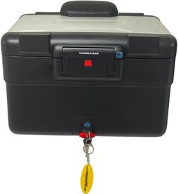 Resim WHEELIE XT69X-S 30/40 Litre Motosiklet Arka Çanta Genişleyebilen Gümüş Su Geçirmez Tak Çıkart Özellikli ABS 