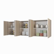 Resim Kenzlife hazır mutfak zanobi crd 060*180*32 mutfak banyo dolabı kapaklı raflı 