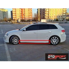 Resim Audi A3 8p Marşpiyel Takımı Sağ Sol Fiberglass Boyasız 