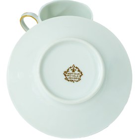 Resim Royal Limoges el boyama sanatçı imzalı çiçek desenli 2’li kahve fincanı 