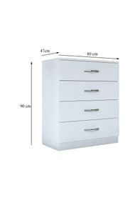 Resim Gm 183 Almina 4 Çekmeceli Şifonyer 