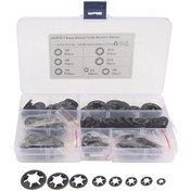 Resim A5709 480 Adet Torx Rulman Kelepçesi Tutma Halkası Manganez Çelik Hızlı Hızlı Kilitleme Rondelası 