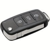 Resim 3 Düğmeli VW Araba Anahtarı Kabuk Uzaktan Kumanda Beetle, Caddy, Eos, Golf, Jetta, Polo, Tiguan, Touran, UP için - ABS Malzeme 