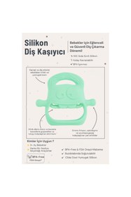 Resim Kanonik Education Açık Yeşil Bebek Silikon Diş Kaşıyıcı 