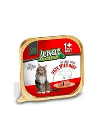 Resim Jungle Biftekli Pate Yetişkin Kedi Yaş Maması 100 G 