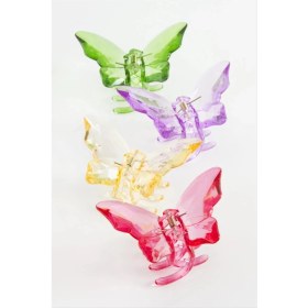 Resim Ronanna Kelebek Renkli Mandal Toka 8 cm 