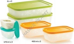 Resim Alaska Derin Dondurucu Başlangıç Seti 2 x 1 lt + 2 x 450 ml + 2 x 170 ml Tupperware