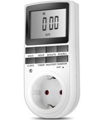 Resim Xiyyadms Elektronik Zamanlayıcıli Priz - Güvenlik Rastgele Mod, Geri Sayım Ve Otomatik Açma/kapatma Fonksiyonları İle Büyük Ekranlı Avrupa Standartı 