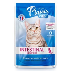 Resim Plaisir Care Intestinal Comfort Pouch Tavuklu Yetişkin Kedi Konservesi 85 Gr 