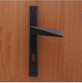 Resim Prizma Mat Siyah Aynalı Kapı Kolu 