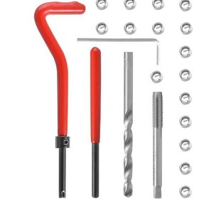 Resim Youmex M5 0.8 Kayıp Vida Teli Tamir Seti - 304 Çelik Ve Hızlı Çelikten Yapılmış, Otomobil Tamiri İçin Dayanıklı Zımba Ve Taplar İçeren Zarf Paketi 