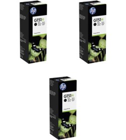 Resim HP GT51XL İnk Tank 319 3'Lü Siyah Mürekkep 