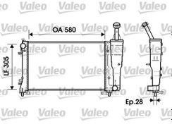 Resim RADYATÖR IDEA 04 LANCI MUSA 05 YPSILON 06-11 1.4 AC KLİMASIZ MEK 580x305x28 