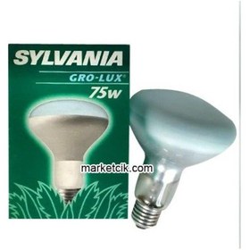 Resim Sylvania 75 Watt E27 Grolüx Ampul Güneş Işığı Bitki Ampulü 