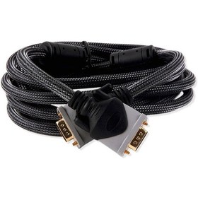 Resim Philips Uyumlu Swv9009 Örgülü 15 Pinli 1080P Vga Kablosu - 1 Metre 