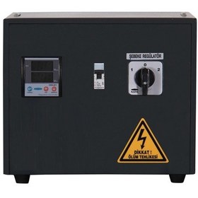 Resim Artı Regülatör 5 kVA Monofaze Servo Kontrollü Voltaj Regülatörü 