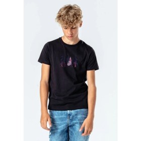 Resim Qivi Madara Naruto Anime Baskılı Unisex Çocuk Siyah T-Shirt 