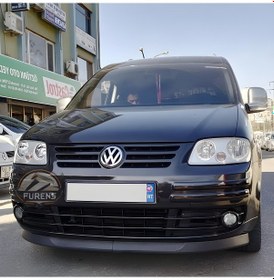Resim Volkswagen Caddy Mk3 2005-2010 Uyumlu H Lip Esnek Ön Lip 2 Parça Karlık Ön Ek Tampon Altı Dill 