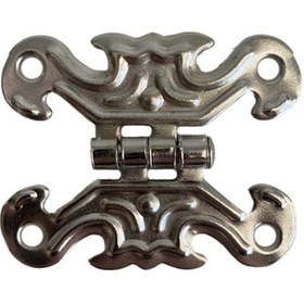 Resim Kelebek Gümüş Tavla Menteşesi Mobilya Kutu Menteşesi 4 Adet Gümüş En:3cm Boy:2cm 