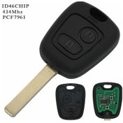 Resim Leezsing Peugeot Citroen 2 Tuşlu Uzaktan Kumandalı Araç Anahtarı Programlama Kutusu 433mhz Id46 