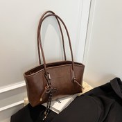 Resim 2025 Yeni Trend Kadın Çantası Premium Vintage Büyük Kapasiteli Commuter Omuz Tote El Çantası 