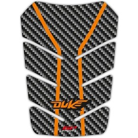 Resim GP Kompozit KTM Duke 250 2011-2023 Uyumlu Tank Pad Turuncu-Karbon 