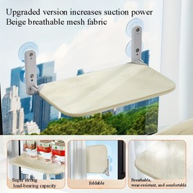 Resim Güçlü Vakumlu Pencereye Monte Edilebilen Kedi Hamak Yatağı – Çıkarılabilir ve Yıkanabilir Kılıf, Polyester Elyaf Dolgu, Sağlam Çelik Çerçeve, Güneşlenmek İçin Monte Edilmiş Evcil Hayvan Tüneği, Katlanabilir Tasarım 18,14 KG Kedi Tutar 