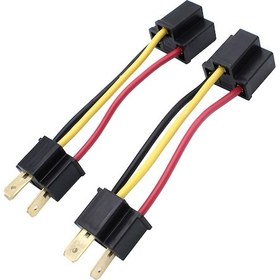 Resim Symbee H4 Plastik Far Soketi Dönüştürücü, H4656/h5054/h6052 Uyumlu, 2 Adet Paket Sı-at02168 