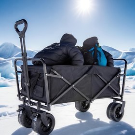 Resim Bahçe Arabası Katlanabilir Açık Hava Koltuğu, Ekstra Kapasite ile Katlanabilir ATV, Kolu İtme ve Çekme Otomatik Geri Dönüş, Yükseklik ve Düşük Ayarlanabilir, Ağır Hizmet Taşınabilir Koltuk Tüm Arazi Tekerlekleri, Bahçe, Alışveriş, Kamp, Spor, Bahçe Arabası Kullanımı için Uygun, Katlanabilir Tasarım, Dayanıklı Metal Çerçeve, Güçlendirilmiş İnşaat, Çok Amaçlı Araba, Açık Hava Tutkunları, Ev Bahçıvanları 