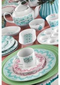 Resim Kütahya Porselen Leonberg 41 Parça Kahvaltı Takımı 10507 41 Par Çok Renkli 