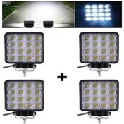 Resim 4 Adet Off Road Sis Farı - Lambası 16 Led Kare Çalışma Lambası (495388561) 