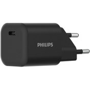 Resim Philips DLP4333CB Siyah 30W GAN PD USB-C Hızlı Şarj Adaptörü 