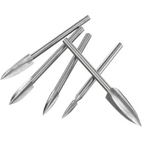 Resim ROX Wood 3 mm Oyma Freze Seti 5 Parça (Dremel Uyumlu) 