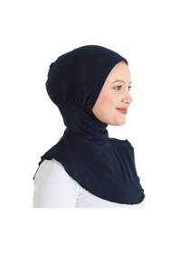 Resim Modish Group Kadın Boyunluklu Hijab Tesettür Pratik Spor Bone - Sarı Lacivert 
