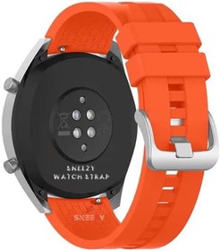 Resim Huawei Watch GT3 Elite-Active 46mm-GT3 Pro-GT3 Se 22mm İle Uyumlu NovaGT Supreme Silikon Kordon Turuncu 