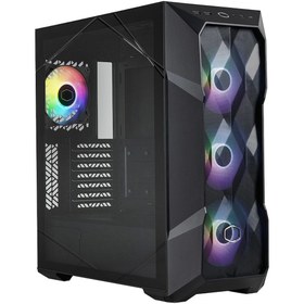 Resim Cooler Master MasterBox TD500 V2 TD500V2-KGNN70-STU ARGB 3 Fanlı Siyah ATX Oyuncu Kasası 