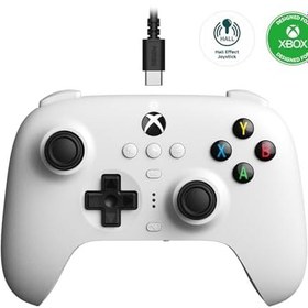 Resim 8Bitdo Ultimate Wired Controller for Xbox, Hall Effect Joysticks and Hall Triggers, Compatible with Xbox Series X|S, Xbox One, Windows 10 & Windows 11 - Officially Licensed (White) 