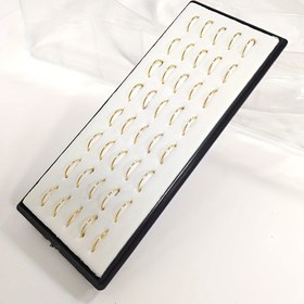 Resim 40 adet/Paslanmaz Çelik Burun Halkası, Erkek ve Kadınlar için C-şekilli Burun Çivisi Piercing Takı 