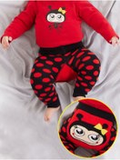 Resim Denokids Uğur Böceği Kız Bebek Tayt-Pantolon 