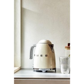 Resim Smeg 50 Style Retro Krem 1,7 Lt Paslanmaz Çelik Kettle Klf03creu 