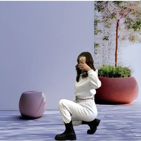 Resim Beyaz Crop Takım Kapüşonlu Üç Iplik Kalın Polarlı Eşofman Takımı Gri 