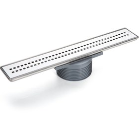 Resim Sukar Line/7 Cube Izgaralı Lineer Duş Kanalı Paslanmaz Çelik Kasalı Yüksekliği Ayarlanabilir - 60 cm 