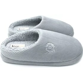 Resim Shoemio Bogart Gri Erkek Ev Terliği 