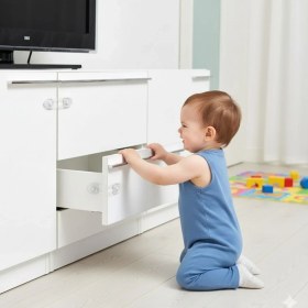 Resim Go İthalat 2&amp;apos;li Mini Çok Amaçlı Kilit- Çocuk Güvenlik Gereçkerli Çekmece,dolap,kapak Kilidi (5332) 