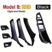 Resim Dashanshop Bmw 5 Serisi F10 F11 F18 Sağ Direksiyon Kapı Kolcuğu Rhd Black B Siyah 